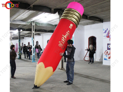 5mH Giant Inflatable Pencil Model OEM Blow Up Inflatable Crayon Pencil Balloon for Advertising Decoration