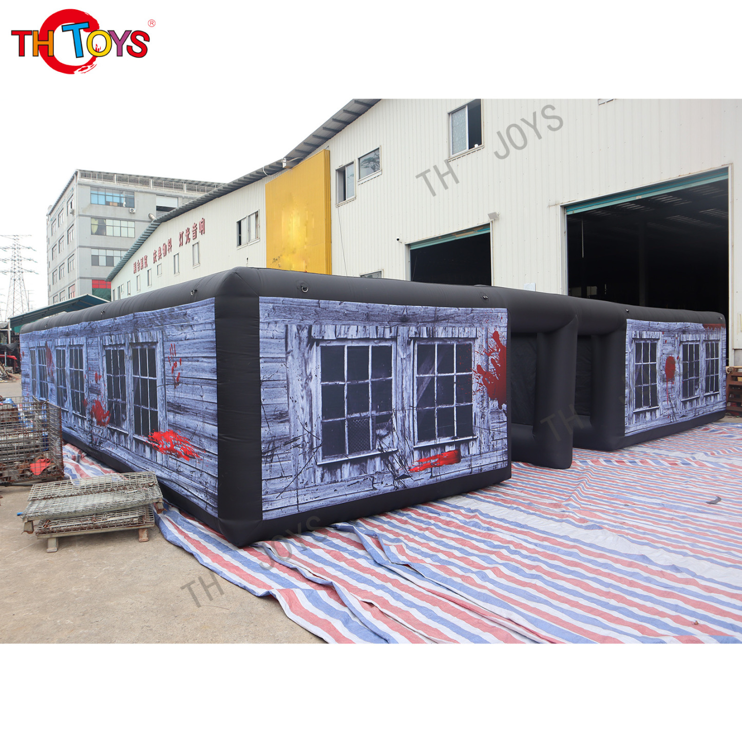 customized halloween inflatable haunted house laser tag games inflatable arena for kids and adults inflatable maze