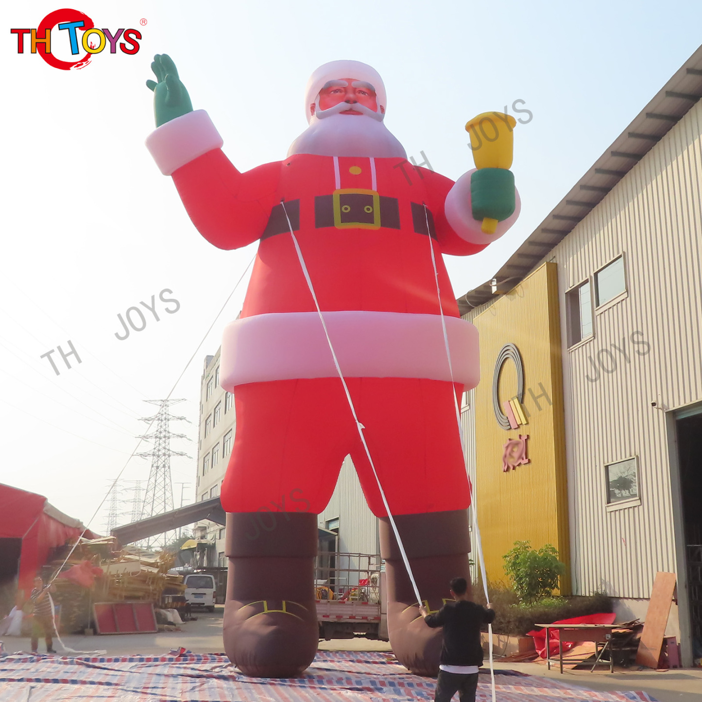 Outdoor giant inflatable Christmas decoration Applications for events inflatable Santa Claus Holiday Decoration