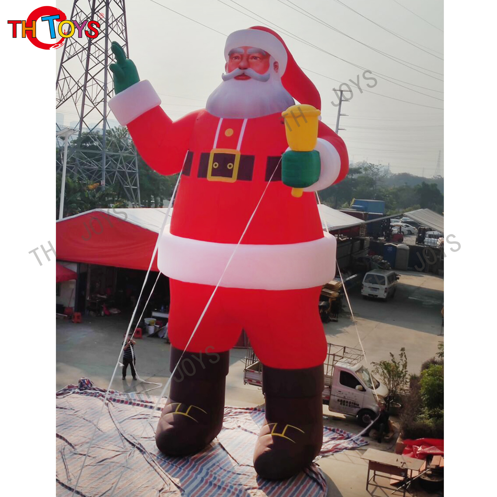 Outdoor giant inflatable Christmas decoration Applications for events inflatable Santa Claus Holiday Decoration