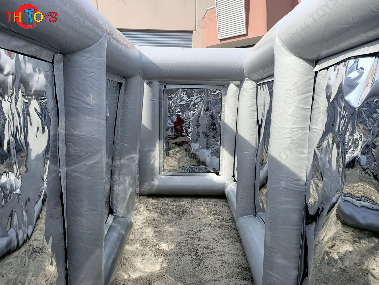 outdoor Haunted Halloween Inflatable Maze for Adults Kids, customzied inflatable mirror maze for sale