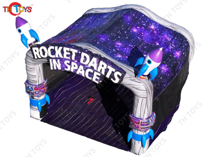 Carnival Game Inflatable Throwing Dart Board Sport Game, new rocket space throwing target games