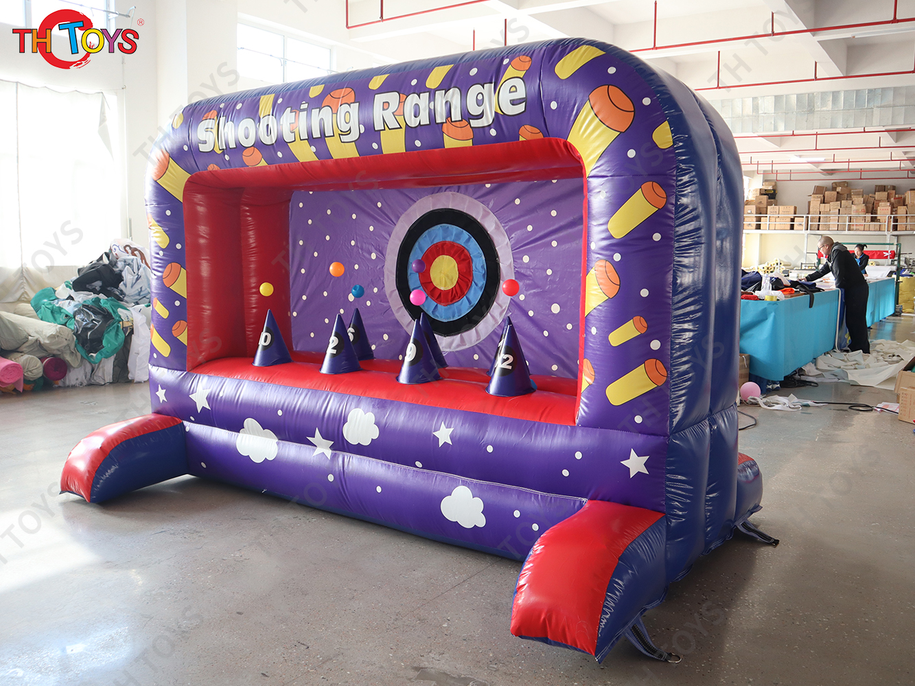 3x2m New Inflatable Wild West Shoot Out Carnival Game