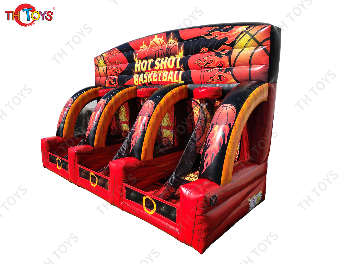 5x3x3mH New Game Commercial Basketball Toss Inflatable Connect Four Hot Shot Basketball Carnival Games