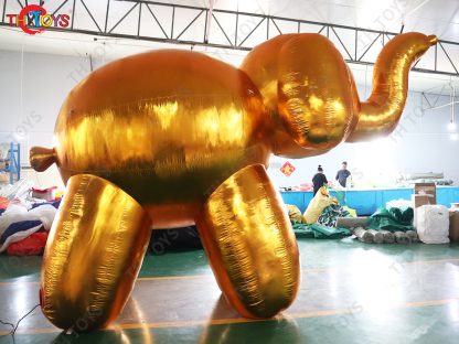 3m 10ft Inflatable Golden Elephant,customized inflatable Elephant Animal Mascot Balloon for Advertising