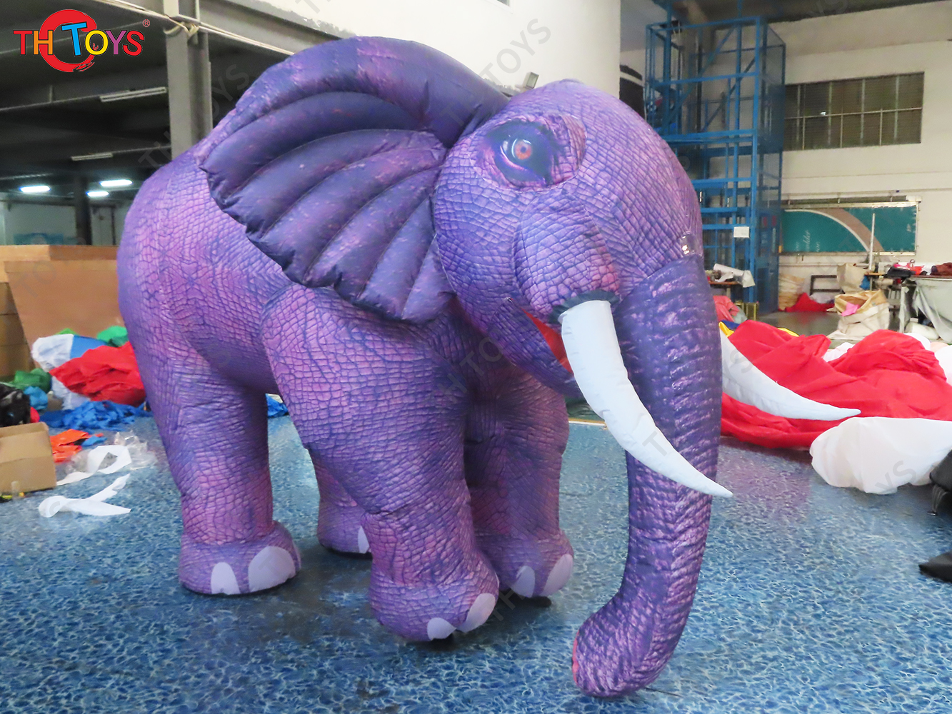 Golden Inflatable Elephant Model Blow Up Animal Balloon for Decoration Advertising