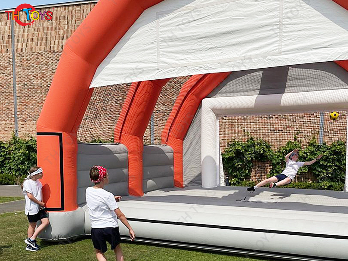 Bouncy Goalkeeper Sports Inflatables Commercial Inflatable Soccer Goal Football Shoot Out Game with Blower