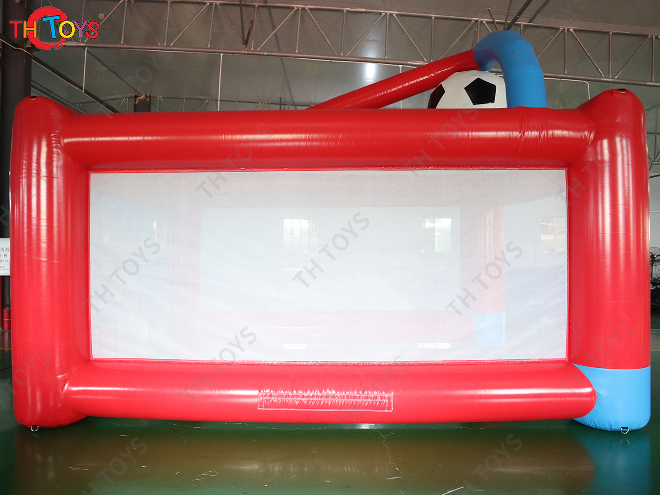 4x3m Inflatable Football Shoot Out Game Inflatable Football Kicking Shooting Goal