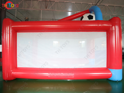 4x3m Inflatable Football Shoot Out Game Inflatable Football Kicking Shooting Goal