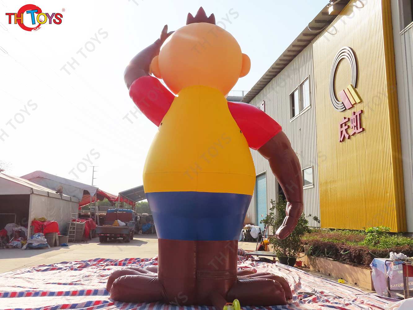 Advertising Giant Inflatable Monkey Model Cartoon Animals Characters For Sale