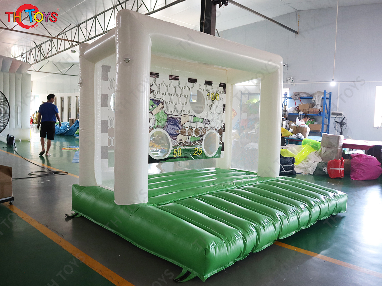 Inflatable Football Shootout Game, Outdoor Sport Game Inflatable Football Shooting Target games for kids
