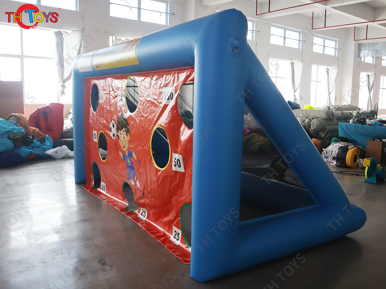 inflatable football soccer toss game,inflatable football target,inflatable soccer shooting goal