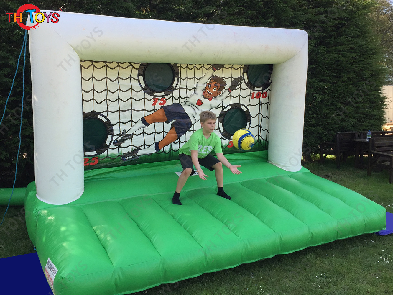 Giant Carnival Sport Inflatable Soccer Target Football Goal Shootout Goal Unisex for Playground Use