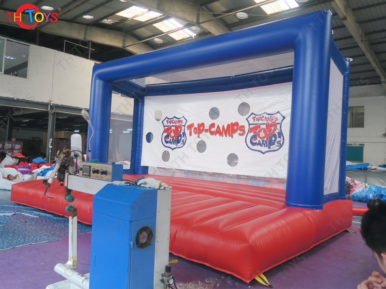 7x4m Optional Giant Carnival Sport Inflatable Soccer Target Football Goal Shootout Goal Unisex for Playground Use