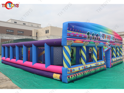 10x10m 33x33ft outdoor inflatable maze,circus theme fun house laser tag inflatable maze court