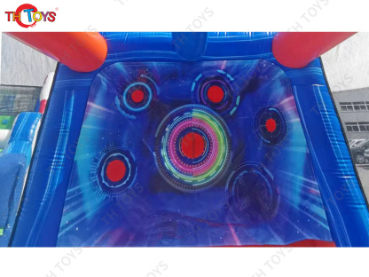 IPS Inflatable Target Blast Interactive Game Play IPS System Football Shooting Goal Inflatable Carnival Sport Games