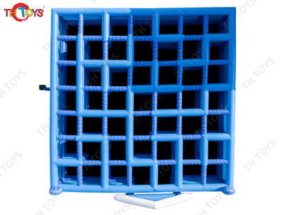 gingerbread Christmas Inflatable Laser Tag Arena, portable Inflatable Maze Games for Christmas party