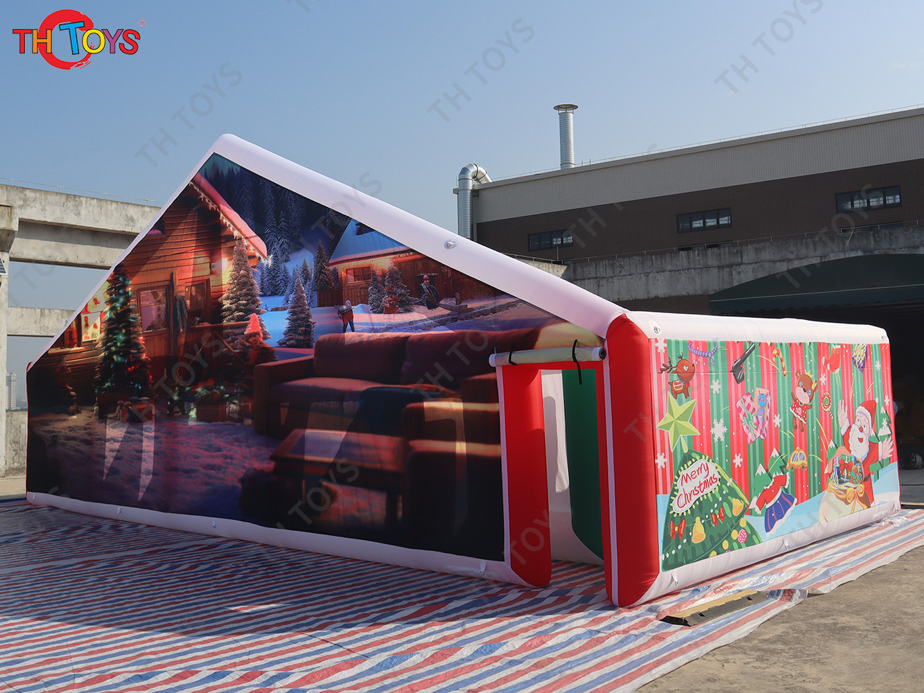 outdoor portable Christmas inflatable maze, Halloween inflatable haunt house Labyrinth maze for kids n adults
