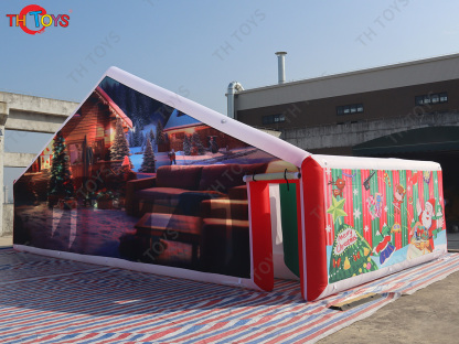 outdoor portable Christmas inflatable maze, Halloween inflatable haunt house Labyrinth maze for kids n adults