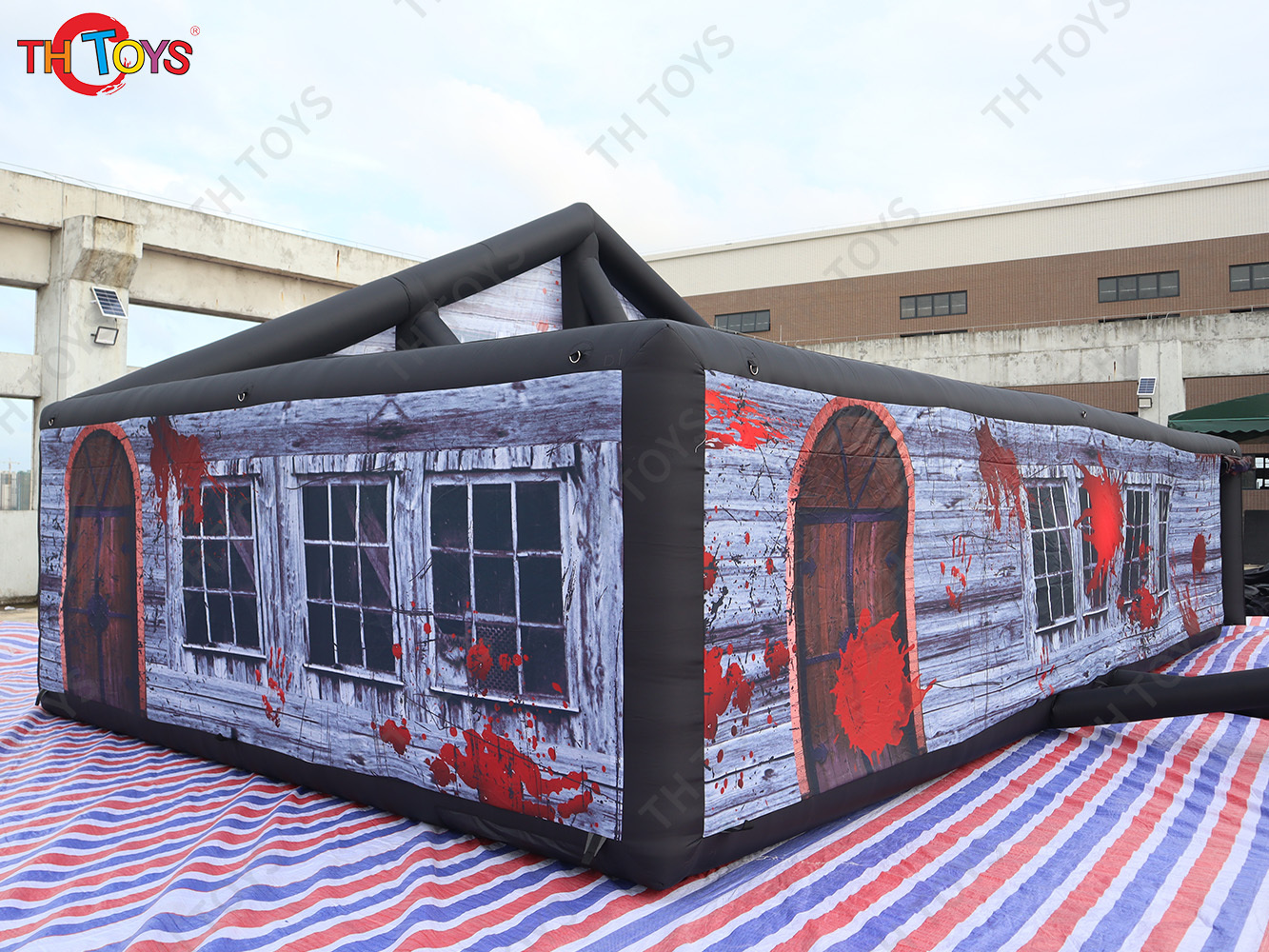 outdoor portable Christmas inflatable maze, Halloween inflatable haunt house Labyrinth maze for kids n adults