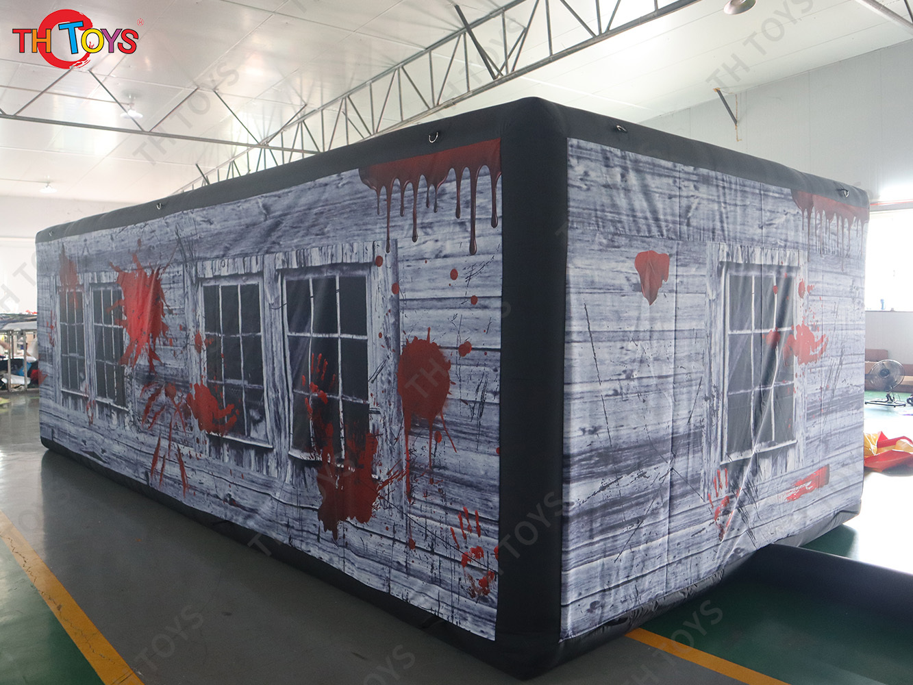 Custom Made Inflatable Halloween Haunted House Maze Blow Up Air Labyrinth Maze Challenge Game with Blower