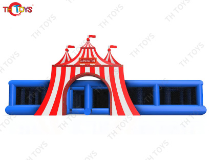 New Design Gingerbread Maze Christmas Inflatable Maze Winter Snow Maze For Sale
