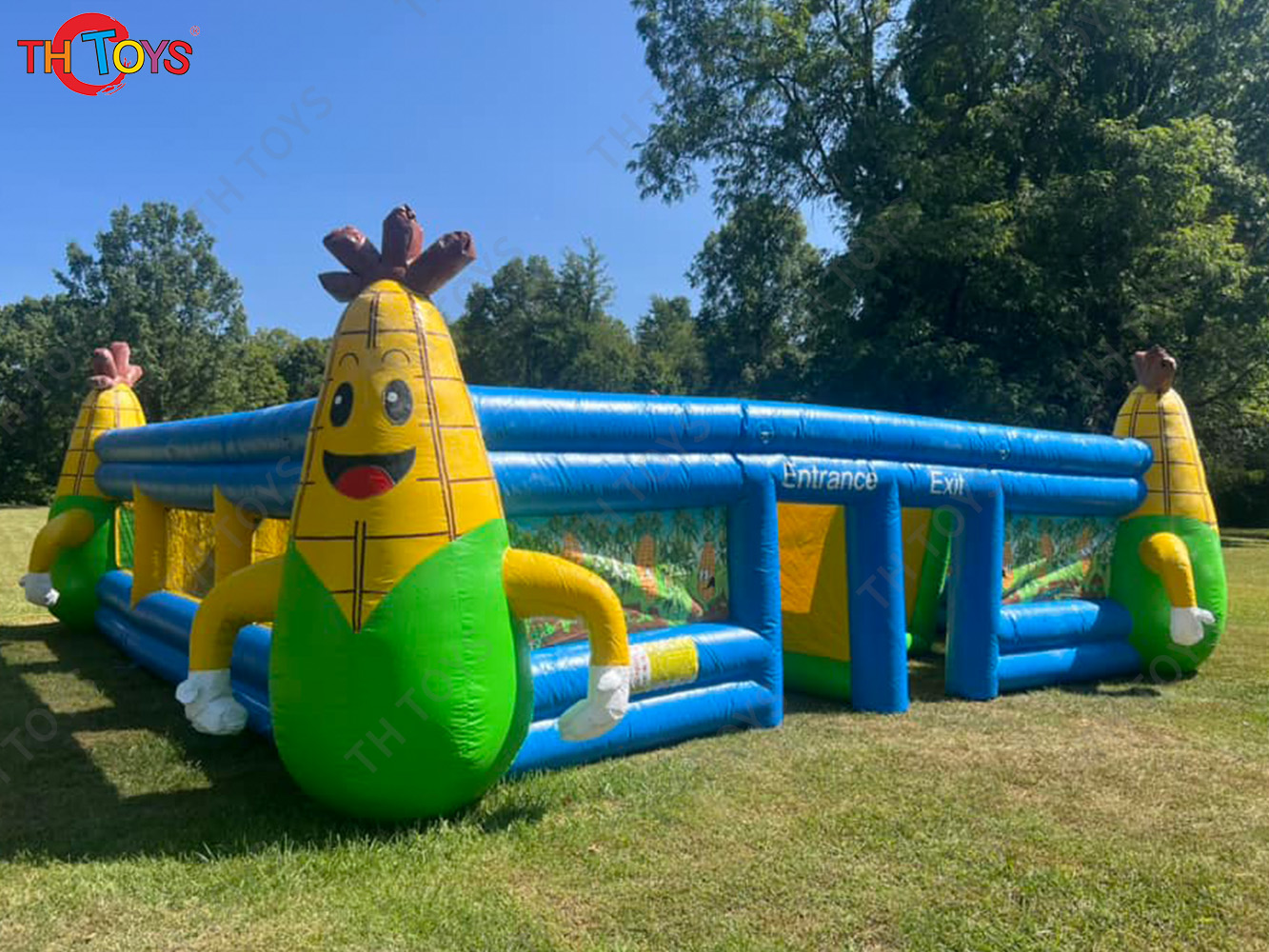 inflatable Halloween huanted house, customized inflatable corn maze Labyrinth arena laser tag games