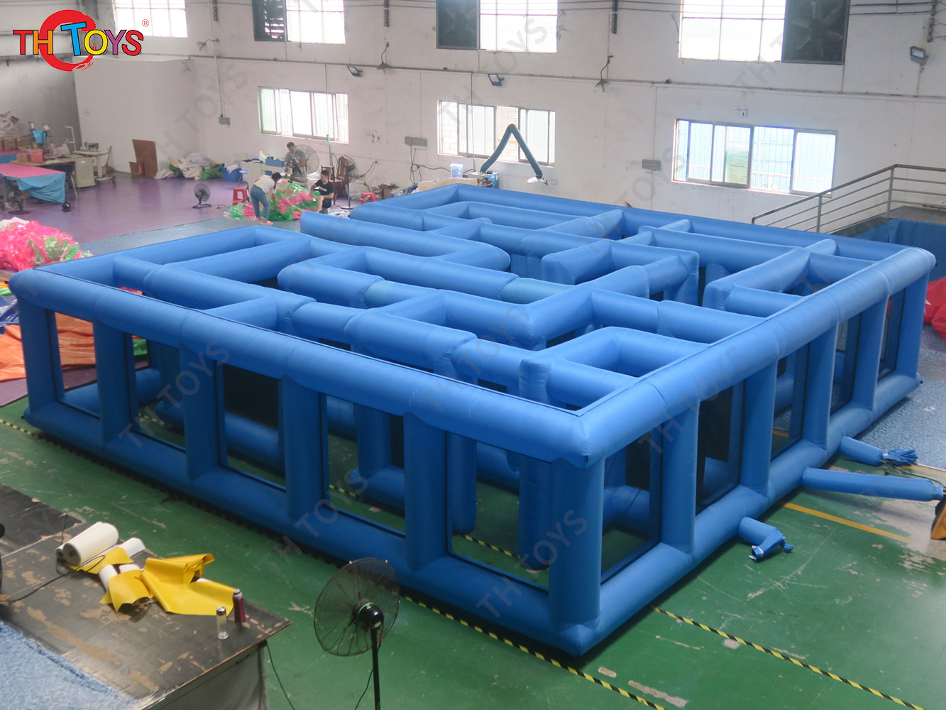 Halloween Haunted House Inflatable Maze With Cover Custom Logo Kids Inflatable Maze