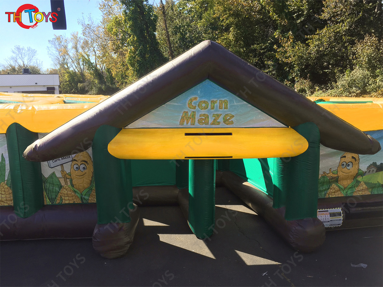 Giant Inflatable Corn Maze Arena Sports Game, outdoor portable Inflatable Haunted House obstacle Maze