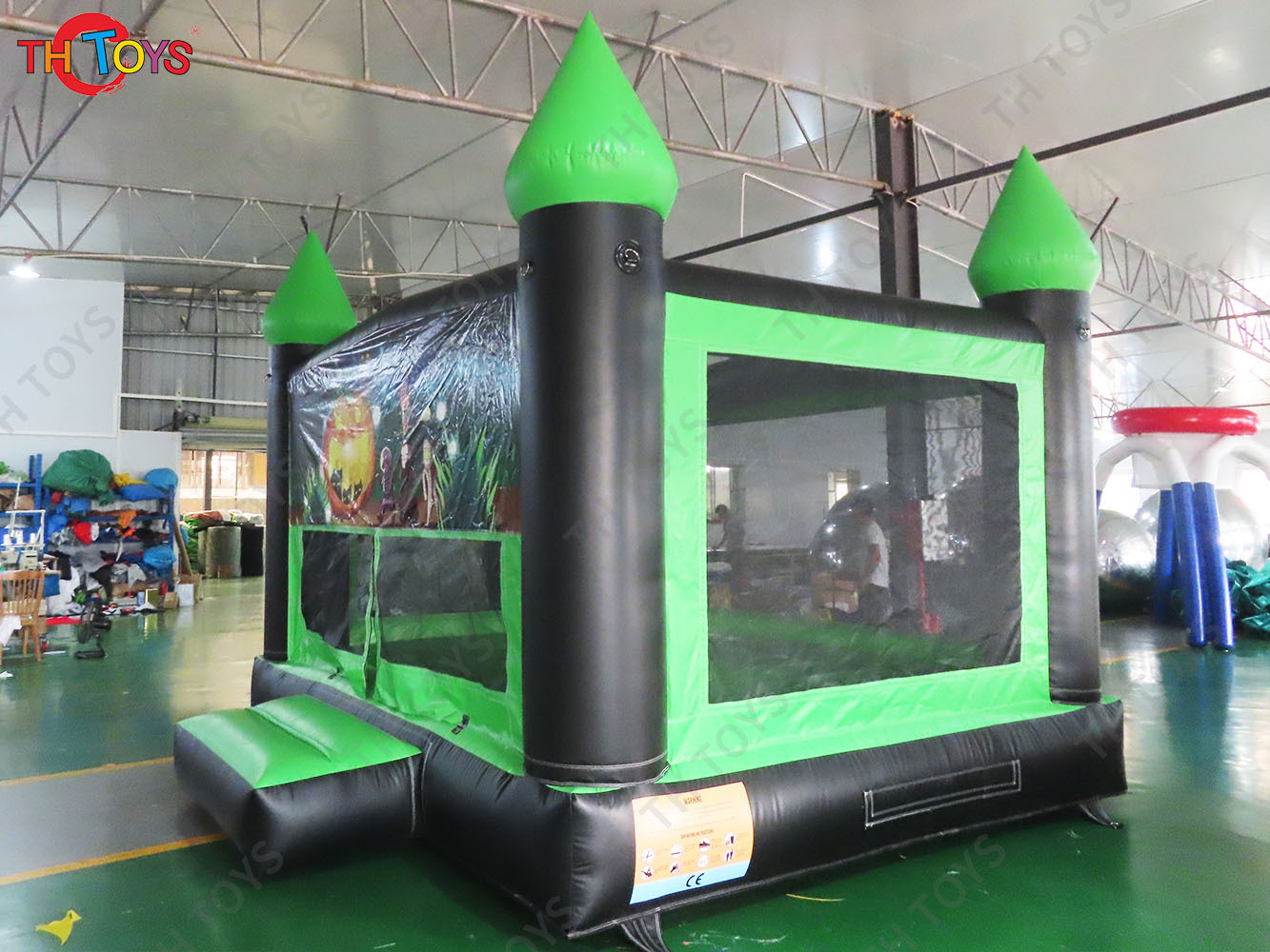 4x4m Commercial Inflatable Pumpkin Bounce House Air Bouncer Moonwalk Halloween Bouncy Castle for Party Event Rental