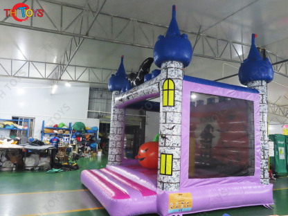 Inflatable Pumpkin Bounce House Air Bouncer Moonwalk Halloween Bouncy Castle for Party Event Rental