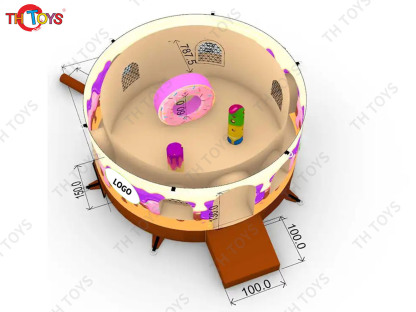 13x13ft Inflatable Bounce House Birthday Cake Theme Air Bouncy Castle Trampoline with Free Blower