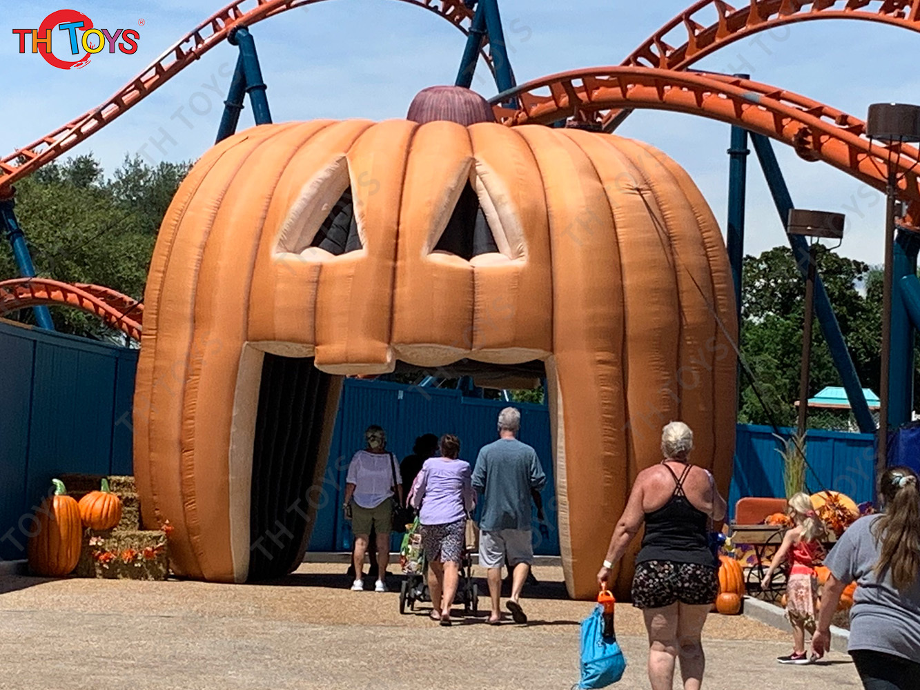 inflatable Jack-O-Lantern Pumpkin tunnel Archway