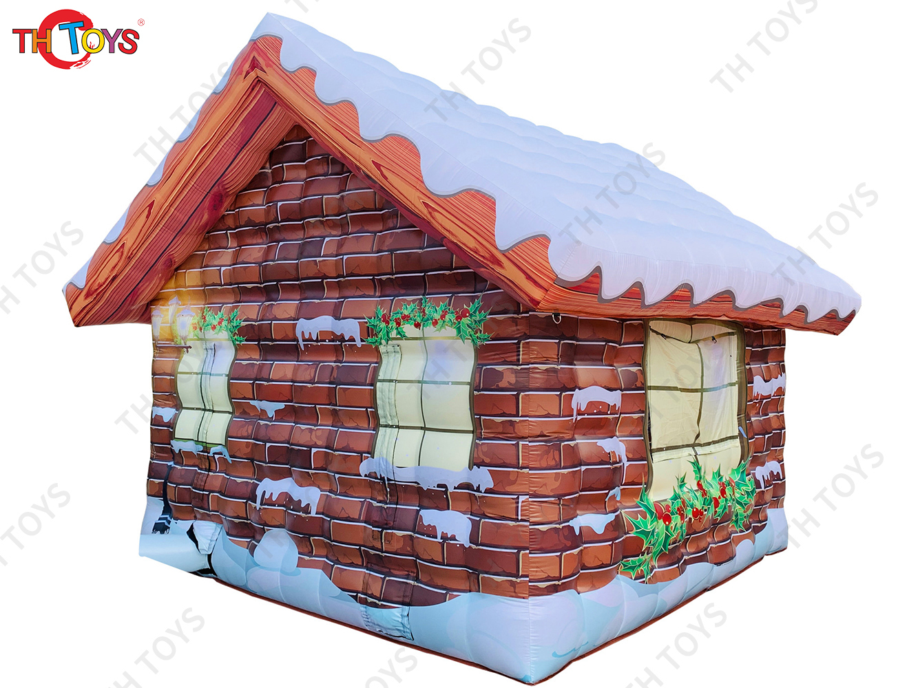 Inflatable Christmas Village with Fast Shipping Giant Santa House Christmas Inflatable Christmas Bar Inn with Blower
