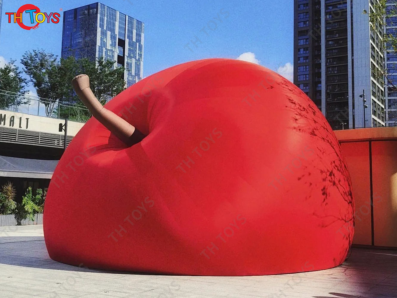 Outdoor Advertising Giant Inflatable Apple Fruit Model
