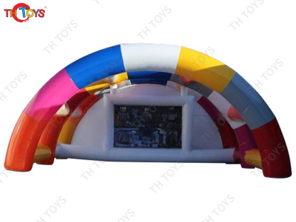 Commercial Inflatable Soccer Goal Football Shoot Out Game with Blower