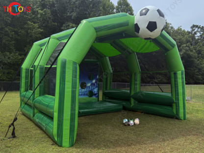 Commercial Inflatable Soccer Goal Football Shoot Out Game with Blower