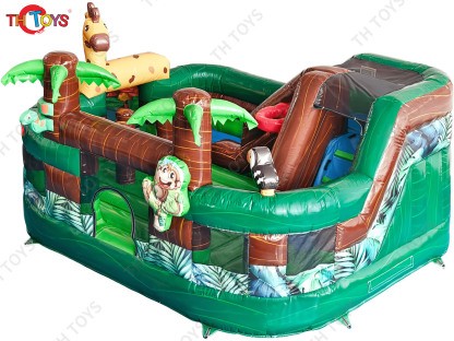 6x4m Inflatable Jungle Playground Jumping Castle