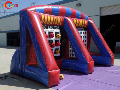 Inflatable Connect 4 basektball Soccer ball Carnival game