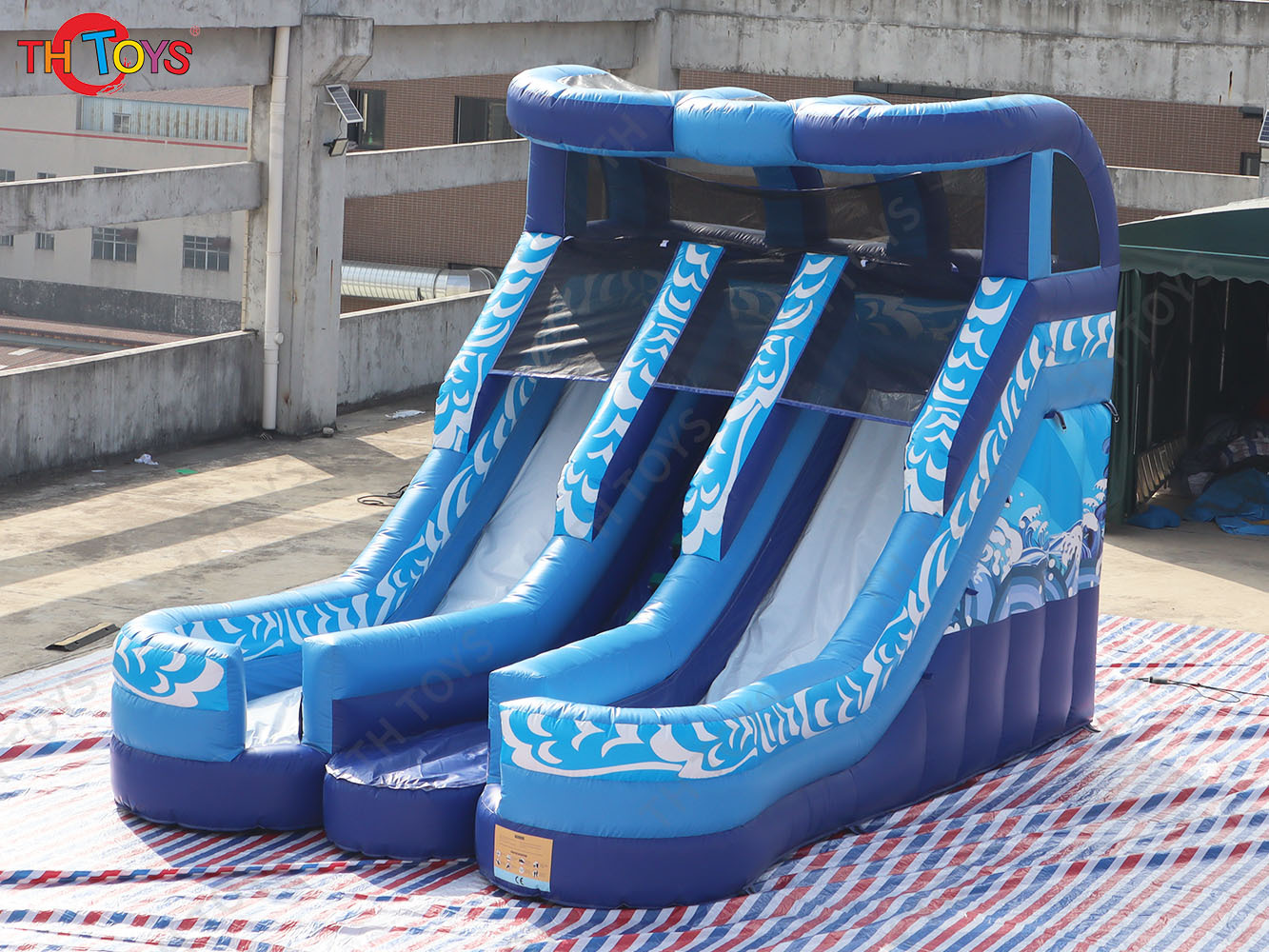 giant inflatable water slide, commercial inflatable water slide, dual lanes water slide amusement for kids N adults