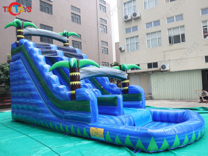 Wholesale Commercial Large Inflatable Water Slide With Pool China Cheap Adult Waterslide Bounce House Slip Slide For Sale