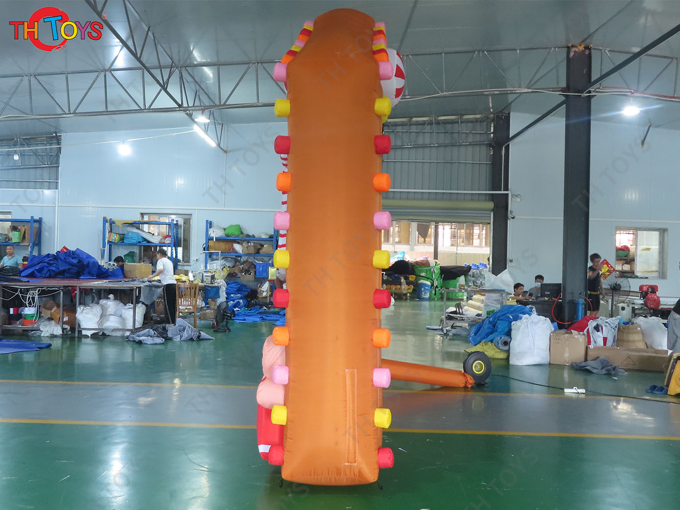 Gingerbread Inflatable Archway Blow Up Candy Arch Gate with Blower