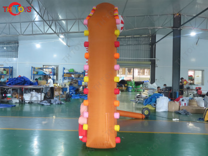 Gingerbread Inflatable Archway Blow Up Candy Arch Gate with Blower