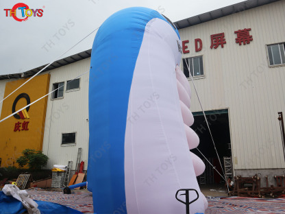 10x11mH Giant Shark Mouth Inflatable Arch for Aquarium Outdoor Blow Up Archway Gate Door with Blower for Sale