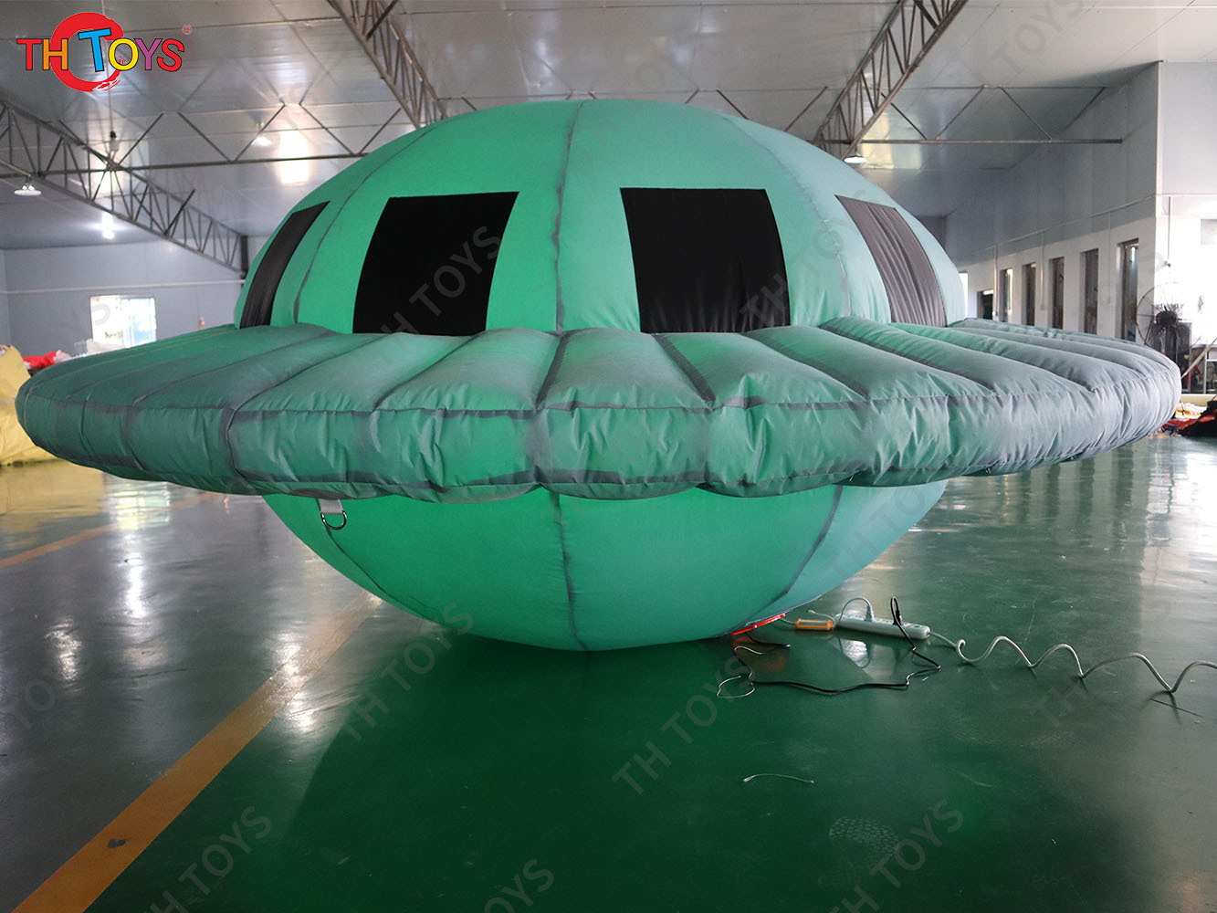 Giant Alien Inflatable UFO Flying Saucer Balloon Inflatable UFO Spaceship With Led Light Party Ideas Hanging Decorative Props