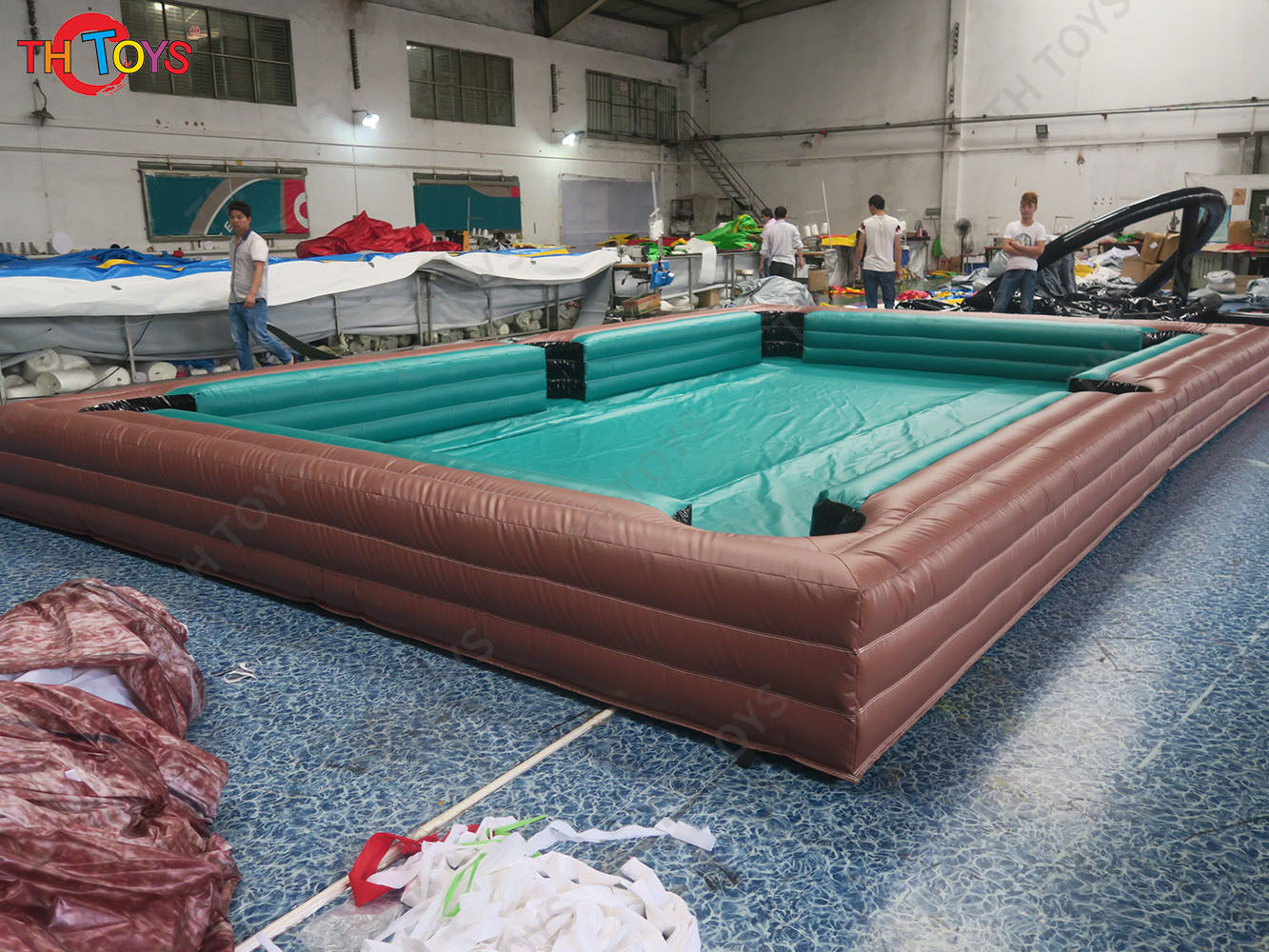 8m/10m/12m Inflatable Snooker Field Commercial Durable Soccer Billiard Board Table Snooker Pool Outdoor Activities Game