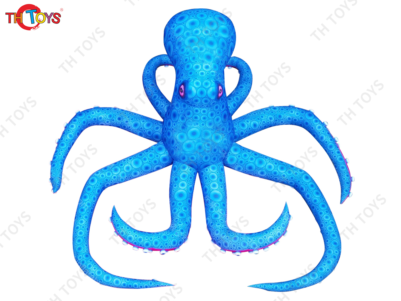 4M 5M Giant Inflatable Cartoon Octopus Air Blow Squid with Tentacles Nightclub Wall Decoration Halloween Event Advertising Props