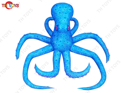 4M 5M Giant Inflatable Cartoon Octopus Air Blow Squid with Tentacles Nightclub Wall Decoration Halloween Event Advertising Props