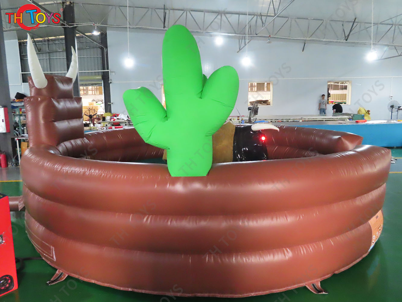 3 in 1 Mechanical Bull Riding Game Wipe Out Game Surfing Board Game With Same Base Inflatable Sport Carnival Games