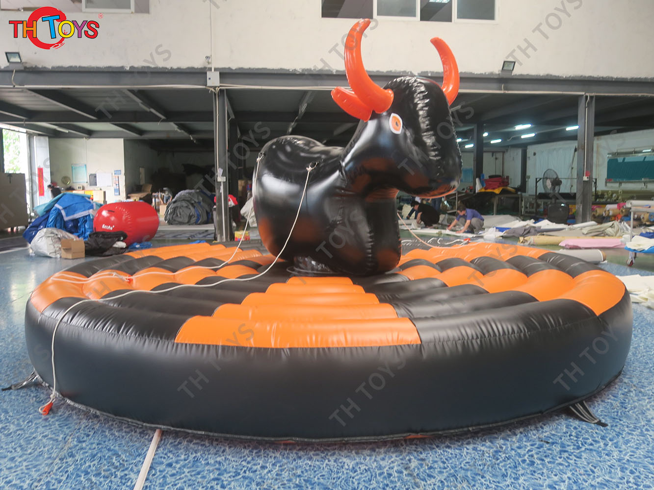 human inflatable bull ride game,pull-riding rodeo game inflatable, inflatable bull fighting carnival game